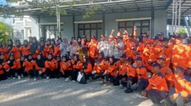 Pelepasan kontingen KSB Padang Timur mengikuti Jambore KSB Padang 2026 yang berlangsung pada 12–14 Juni 2026. (Foto: BPBD Padang)