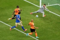 Aksi pemain Belanda saat membobol gawang Swedia pada pertandingan Grup F Piala Dunia 2026. (Foto: FIFA.com)