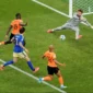 Aksi pemain Belanda saat membobol gawang Swedia pada pertandingan Grup F Piala Dunia 2026. (Foto: FIFA.com)