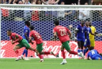 Pemain Maroko merayakan gol ke gawang Haiti pada laga terakhir Grup C di Atlanta Stadium, Kamis (25/6/2026) dini hari WIB. (Foto: FIFA.com)