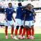 Pemain Timnas Prancis merayakan gol yang dicetak Kylian Mbappe saat menghadapi Senegal pada laga fase grup Piala Dunia 2026. (Foto: FIFA.com)