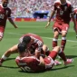 Pemain Qatar merayakan gol usai membobol gawang Swiss dalam laga Grup B di Stadion San Francisco Bay Area, Minggu (14/6) pagi WIB. (Foto: FIFA.com)