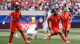 Pemain Swiss merayakan gol ke gawang Bosnia-Herzegovina. (Foto: FIFA.com)
