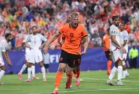 Pemain Timnas Belanda merayakan gol ke gawang Tunisia dalam laga terakhir Grup F Piala Dunia 2026. (Foto: FIFA.com)