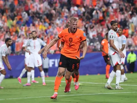 Pemain Timnas Belanda merayakan gol ke gawang Tunisia dalam laga terakhir Grup F Piala Dunia 2026. (Foto: FIFA.com)