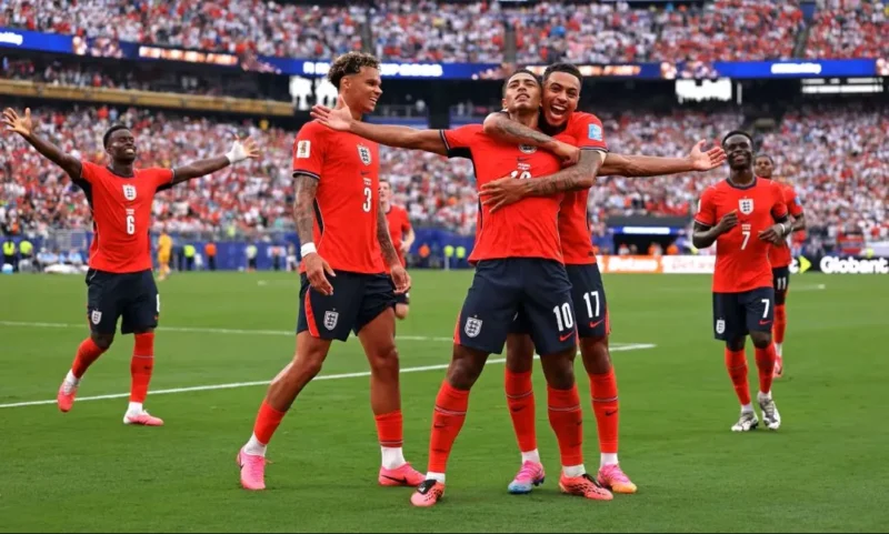 Pemain Timnas Inggris merayakan gol ke gawang Panama. (Foto: FIFA.com)