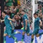 Para pemain Timnas Irak melakukan selebrasi usai membobol gawang lawan. (Foto: FIFA.com)