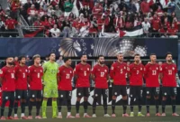 Mesir mencatat sejarah baru dengan menembus fase gugur Piala Dunia FIFA 2026. (Foto: IG @egyptnt)