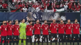 Mesir mencatat sejarah baru dengan menembus fase gugur Piala Dunia FIFA 2026. (Foto: IG @egyptnt)
