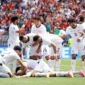 Pemain Timnas Mesir saat merayakan gol ke gawang Belgia. (Foto: FIFA.com)