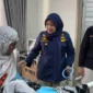 Pemeriksaan kesehatan jemaah haji setibanya di Padang. (Foto: Humas Kemenhaj Sumbar)
