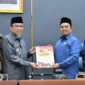 Pemko Padang menyampaikan Ranperda Pertanggungjawaban Pelaksanaan APBD 2025 kepada DPRD Padang dalam Rapat Paripurna, Sabtu (6/6/2026). (Foto: Pemko Padang)