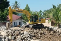 Pemko Padang bergerak cepat memulihkan infrastruktur irigasi yang rusak akibat bencana. (Foto: Pemko Padang)