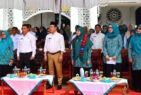 TP PKK Kelurahan Padang Data Tanah Mati mewakili Kota Payakumbuh dalam penilaian Lomba Gerakan PKK Tingkat Provinsi Sumatera Barat 2026, Rabu (3/6/2026). (Foto: MC Payakumbuh)