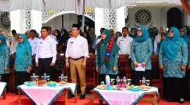 TP PKK Kelurahan Padang Data Tanah Mati mewakili Kota Payakumbuh dalam penilaian Lomba Gerakan PKK Tingkat Provinsi Sumatera Barat 2026, Rabu (3/6/2026). (Foto: MC Payakumbuh)