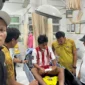 Penyerang PSP Padang Kaka Muhammad Seva saat menjalani perawatan di rumah sakit. (Foto: Ist)