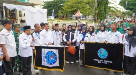 Wakil Wali Kota Padang, Maigus Nasir melepas kirab dalam rangka peringatan HANI 2026 di Fase VII Pasar Raya Padang, Rabu (24/6/2026). (Foto: Pemko Padang)