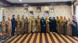 Persiapan Penilaian Kabupaten/Kota Pangan Aman (KKPA) Tahun 2026 di Ruang Rapat Sekretaris Daerah Kota Padang, Senin (15/6/2026). (Foto: Pemko Padang)
