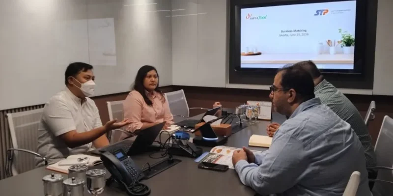 Pertemuan business matching antara JAPFA dan Tamaiz Asia Trading di Jakarta, Kamis (25/6). (Foto: Kemendag)