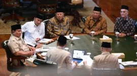 Pertemuan evaluasi penyelenggaraan haji bersama Presiden Prabowo Subianto di Hambalang, Bogor, Jawa Barat, Rabu (17/6/2026). (Foto: BPMI Setpres)