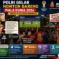 Polda Sumbar siapkan program nobar Piala Dunia 2026. (Foto: Polda Sumbar)