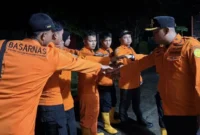 Pos SAR Pasaman bergerak ke lokasi untuk mengevakuasi jenazah. (Foto: Kantor SAR Kelas A Padang)
