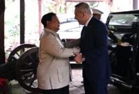 Presiden Prabowo Subianto menerima Menlu Türkiye, Hakan Fidan, di kediamannya di Hambalang, Jawa Barat, Rabu (3/6/2026). (Foto: BPMI Setpres)