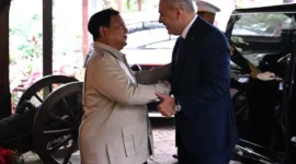 Presiden Prabowo Subianto menerima Menlu Türkiye, Hakan Fidan, di kediamannya di Hambalang, Jawa Barat, Rabu (3/6/2026). (Foto: BPMI Setpres)