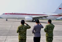 Presiden Prabowo Subianto bertolak menuju Provinsi Lampung dalam rangka kunjungan kerja pada Rabu (10/6/2026). (Foto: BPMI Setpres)