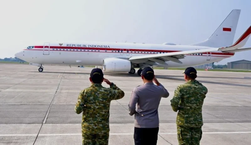 Presiden Prabowo Subianto bertolak menuju Provinsi Lampung dalam rangka kunjungan kerja pada Rabu (10/6/2026). (Foto: BPMI Setpres)