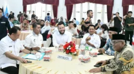 Wali Kota Padang, Fadly Amran, menghadiri Rakor Pengawasan Pendistribusian JBT dan JBKP di Auditorium Gubernur Sumbar, Kamis (4/6/2026). (Foto: Pemko Padang)