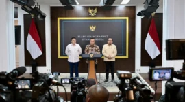 Menteri Sekretaris Negara Prasetyo Hadi dalam konferensi pers di Ruang Sidang Kabinet, Kompleks Istana Kepresidenan Jakarta, Selasa (2/6/2026). (Foto: BPMI Setpres)