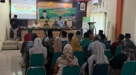 Anggota DPRD Sumbar, Sawal, saat menggelar sosialisasi Perda Nomor 9 Tahun 2018 di Aula Nagari Ladang Panjang, Kecamatan Tigo Nagari, Kabupaten Pasaman, Sabtu (13/6/2026). (Foto: Ist)