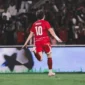 Striker Timnas Indonesia, Ole Romeny merayakan golnya ke gawang Mozambik, Selasa (9/6/2026). (Foto: IG @timnasindonesia)