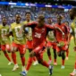Pemain Tanjung Verde melakukan selebrasi usai membobol gol gawang Uruguay. (Foto: FIFA.com)