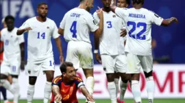 Tanjung Verde berhasil menahan imbang Spanyol tanpa gol dalam laga Grup H Piala Dunia 2026 yang berlangsung di Atlanta Stadium, Senin (15/6/2026). (Foto: FIFA.com)