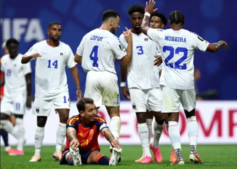 Tanjung Verde berhasil menahan imbang Spanyol tanpa gol dalam laga Grup H Piala Dunia 2026 yang berlangsung di Atlanta Stadium, Senin (15/6/2026). (Foto: FIFA.com)