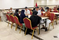 Tenant kuliner nusantara di Makkah jadi favorit jemaah haji Indonesia. (Foto: Kemenhaj)