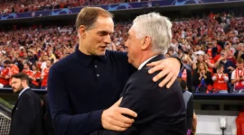 Thomas Tuchel dan Carlo Ancelotti. (Foto: Fifa.com)