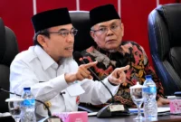 Wakil Wali Kota Padang, Maigus Nasir membuka Raker KDEKS Padang di Aula Bagindo Aziz Chan, Balai Kota Aie Pacah, Rabu (24/6/2026). (Foto: Pemko Padang)