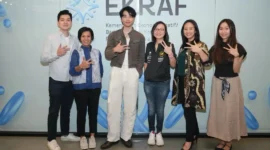 Wamen Ekraf, Irene Umar menerima audiensi musisi lullaboy di Kantor Kementerian Ekraf, Jakarta, Jumat (19/6/2026). (Foto: Kementerian Ekraf)