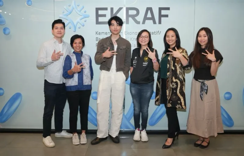 Wamen Ekraf, Irene Umar menerima audiensi musisi lullaboy di Kantor Kementerian Ekraf, Jakarta, Jumat (19/6/2026). (Foto: Kementerian Ekraf)