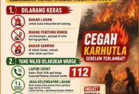 BPBD Padang mengimbau warga waspadai karhutla selama musim kemarau dan segera melaporkan titik api melalui layanan darurat 112. (Foto: BPBD Padang)