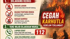 BPBD Padang mengimbau warga waspadai karhutla selama musim kemarau dan segera melaporkan titik api melalui layanan darurat 112. (Foto: BPBD Padang)