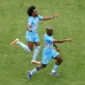 Penyerang RD Kongo, Yoane Wissa usai mencetak gol ke gawang Portugal. (Foto: FIFA.com)