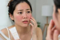 Ilustrasi alergi sunscreen. (Foto: AI Genereate)