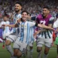 Pemain Argentina merayakan gol ke gawang Swiss pada laga perempat final Piala Dunia 2026. (Foto: FIFA.com)