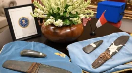 Artefak budaya Indonesia yang sebelumnya diselundupkan ke Amerika Serikat. (Foto: BPMI Setpres)
