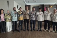 Audiensi OJK dengan Ditjen PE2HU di Kantor Kemenhaj, Rabu (8/7). (Foto: Kemenhaj)