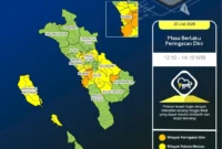 BMKG keluarkan peringatan dini cuaca untuk wilayah Sumbar. (Foto: BMKG)